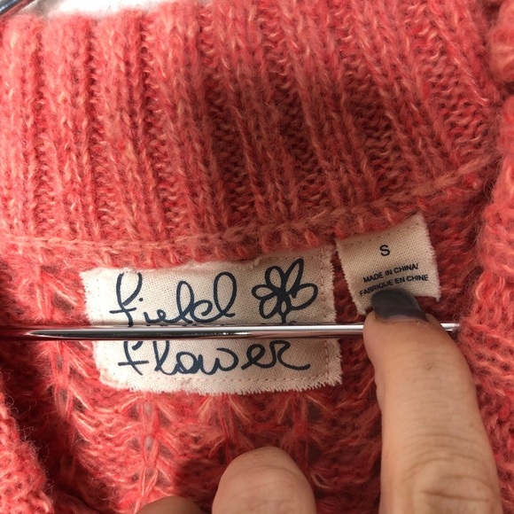 Anthropologie Field Flower Waffle Knit Sweater - Picture 4 of 5
